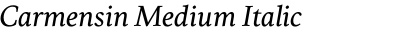 Carmensin Medium Italic